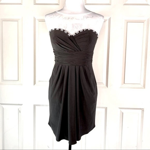 Alyce Paris Embellished Sweetheart Strapless Dress - Picture 1 of 9